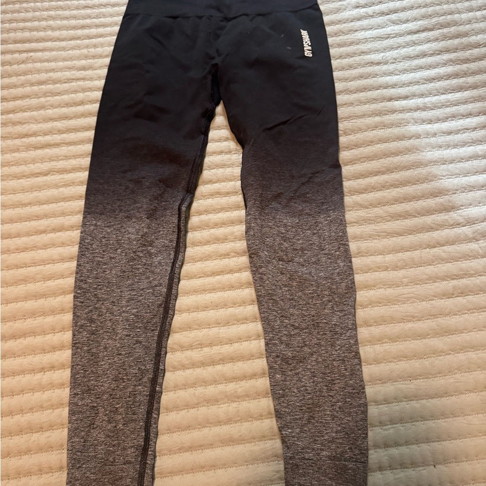 Gymshark Black and Gray Gradient Leggings